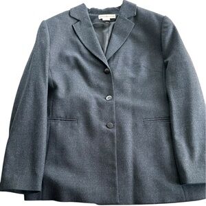 Gérard Pasquier Wool Blend Charcoal Gray Blazer Made in France Size 46 Office